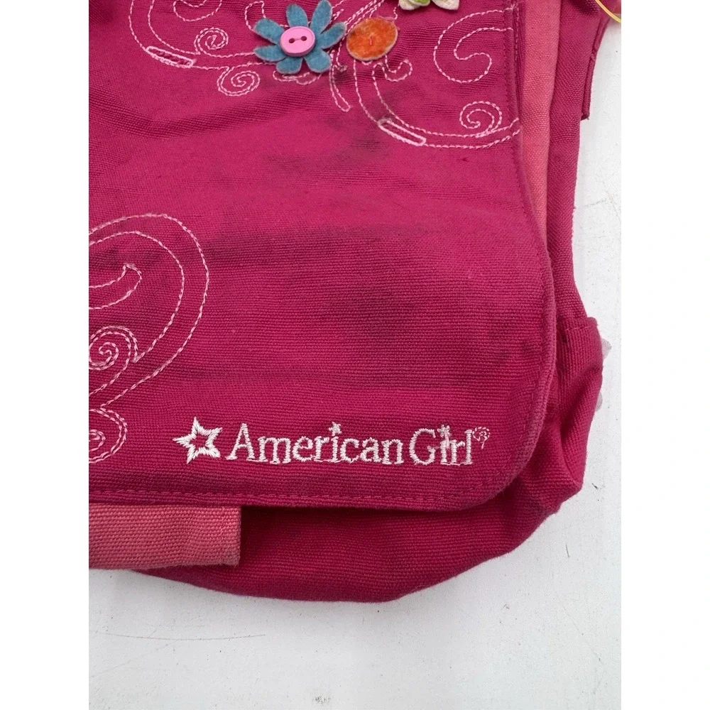 Pink Floral AMERICAN GIRL DOLL Crossbody Girls Purse Handbag ORIGINAL❤️tb46